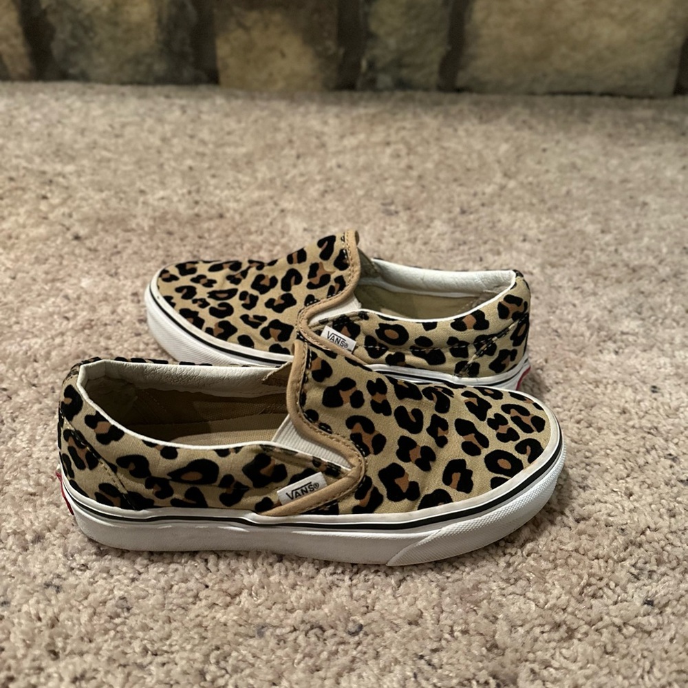 Like New Leopard Slip-on Vans 5.5